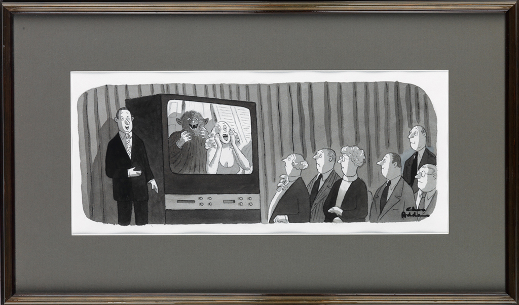 (ADVERTISING / CARTOON) CHARLES ADDAMS. The Company has decided its time for a new approach.